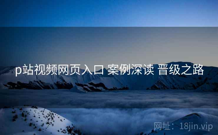 p站视频网页入口 案例深读 晋级之路