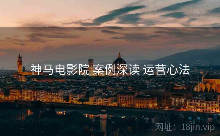 神马电影院 案例深读 运营心法