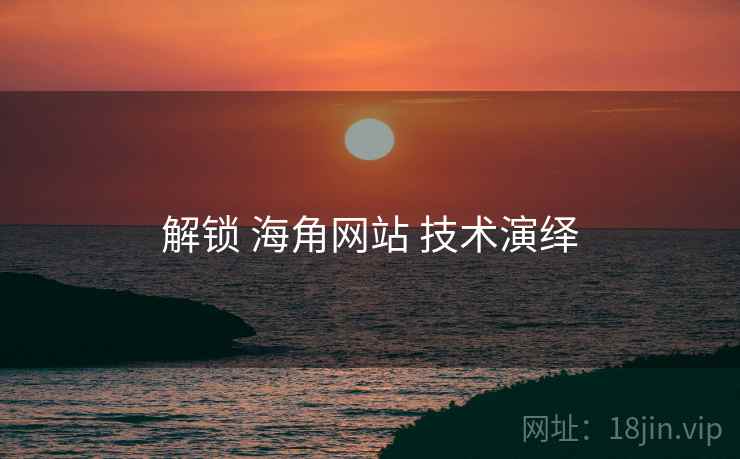 解锁 海角网站 技术演绎
