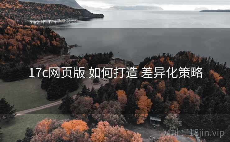17c网页版 如何打造 差异化策略